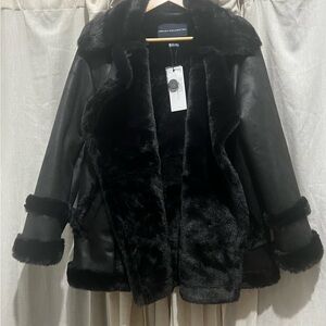 French Connection Black Teddy Jacket